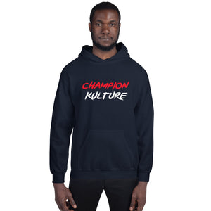 Champion Kulture Red and White Logo Unisex Hoodie