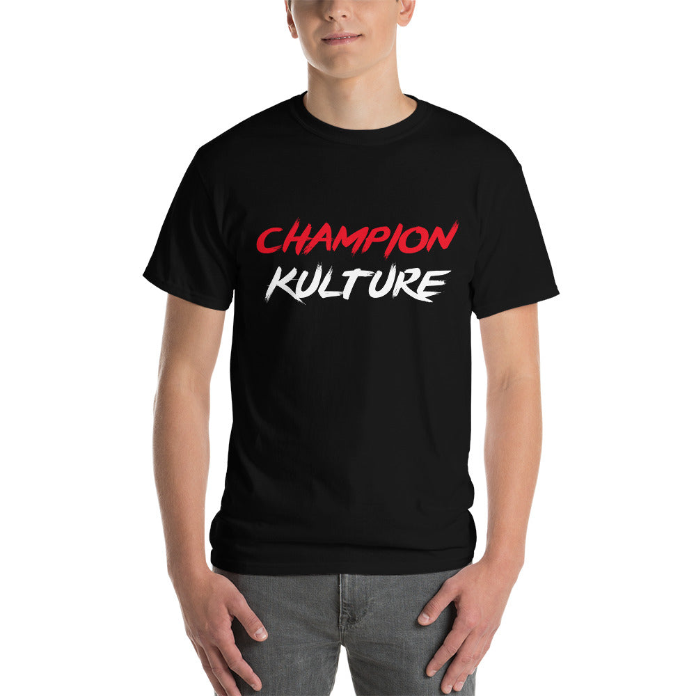 Red and White Champion Kulture Short Sleeve T-Shirt